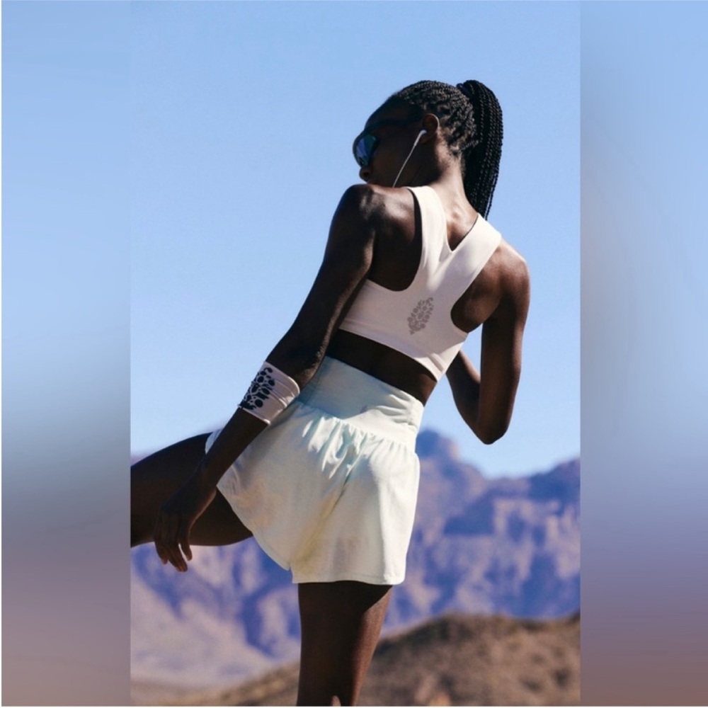 NWT Free People FP Movement Win Win Bra White Large